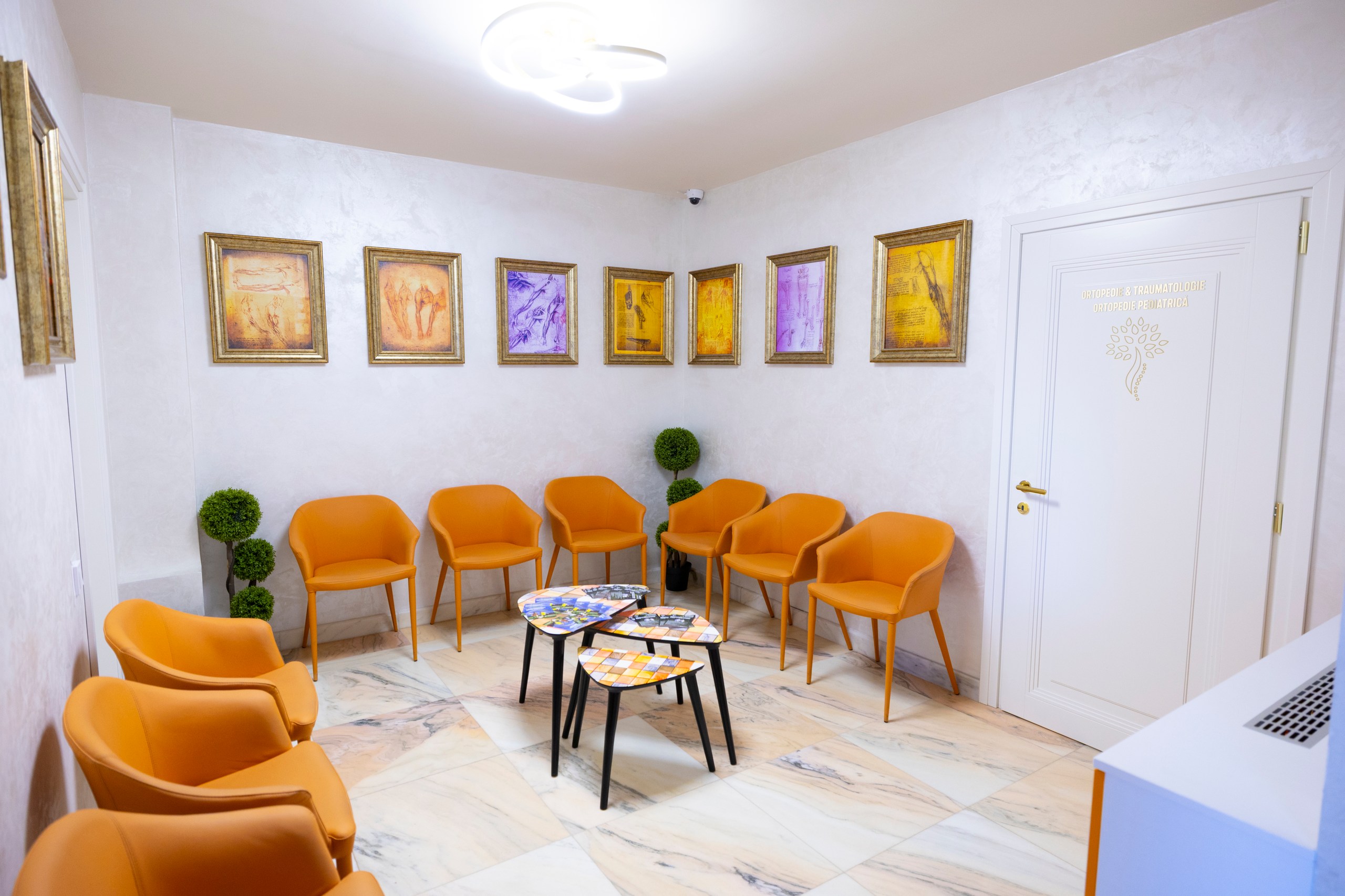 Clinica Ortogam: sala de așteptare