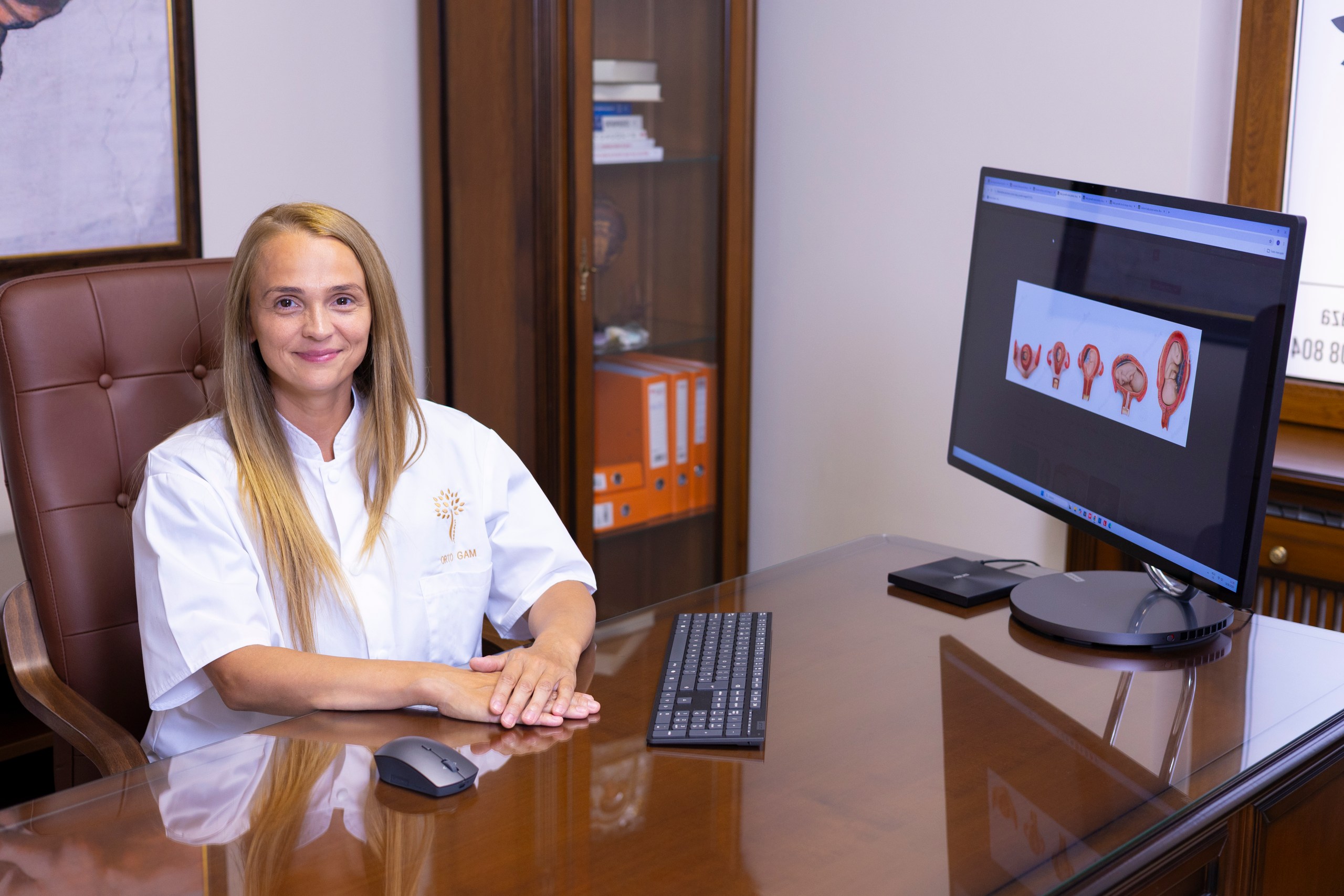 Dr. Mihăilă Viorica ecografie obstetricală Clinica Ortogam